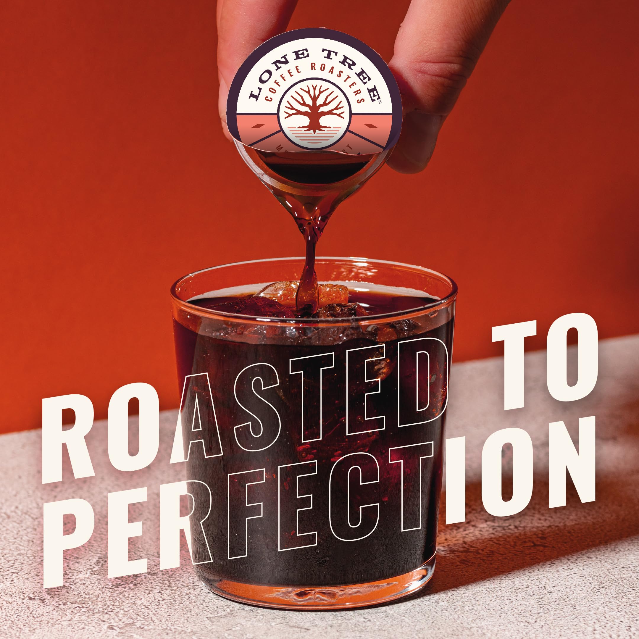 Lone Tree Single-Serve Coffee Pods – Premium 100% Arabica Liquid Concentrate – Daily Delight Medium Roast – 48 Pods – Ready Hot or Iced