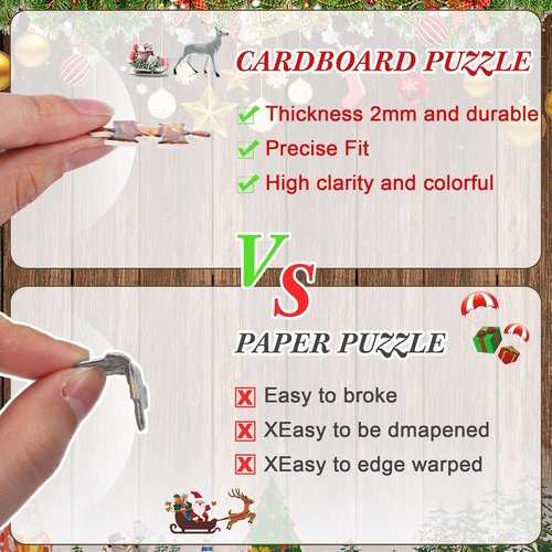 Civaner Christmas Advent Calendar - 1008-Piece Jigsaw Puzzles for Adults | 24-Day Countdown Fun