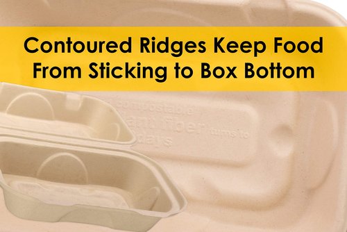 Avant Grub Durable 6x9 Take Out Food Containers with Clamshell Hinged Lid 100 Pack. Microwaveable, Disposable Takeout Box to Carry Meals ToGo. Great for Restaurant Carryout or Party Take Home Boxes