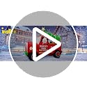7Ft Christmas Inflatable Santa Driving Truck with Lights, Yard Decoration