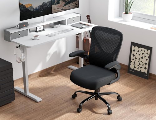 Ergalithic Ergonomic Office Chair - Comfy Mesh High-Back Design with Adjustable Lumbar Support | Ideal for Long Hours