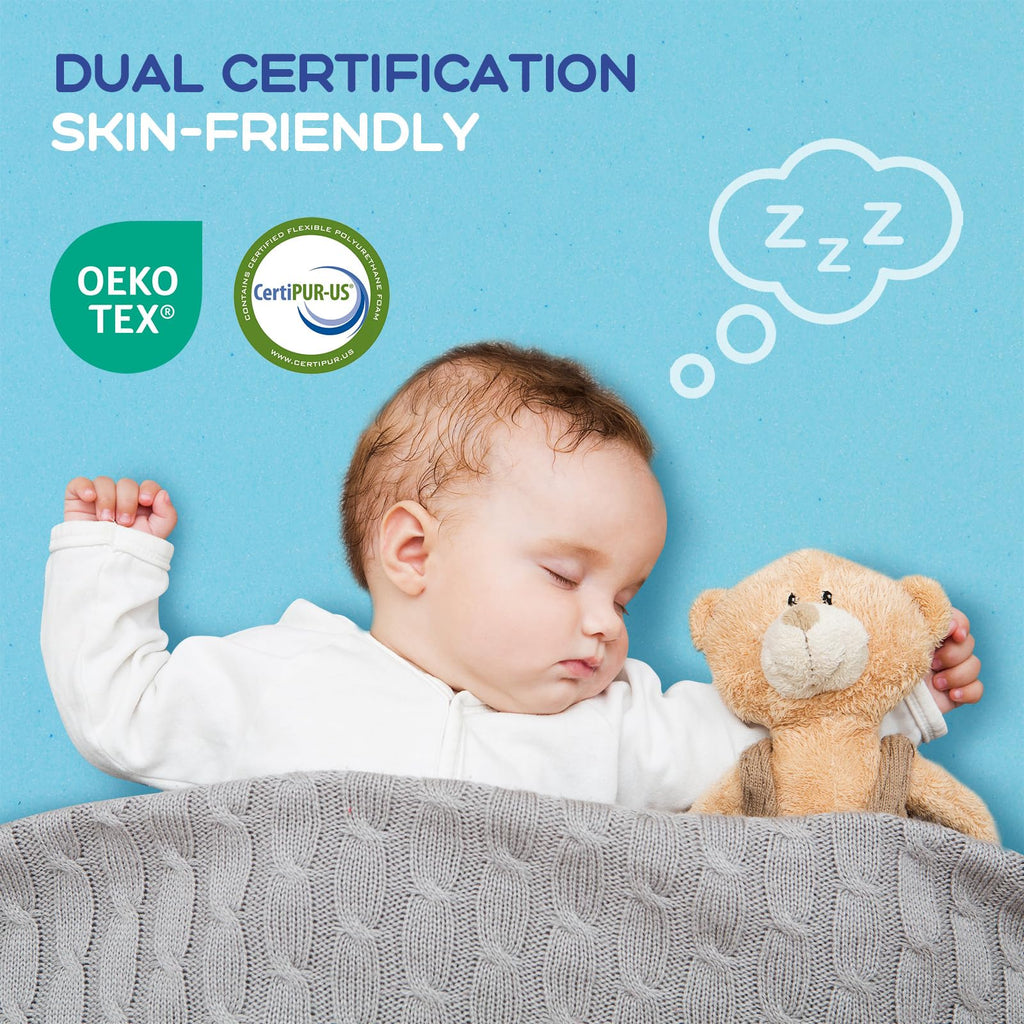 VALUXE Twin XL Mattress Topper 3 Inch Cooling Gel Memory Foam, CertiPUR-US Certified Topper & Pad for Back Pain Relief, Soft Breathable Bedding with Pressure Relief (Blue)