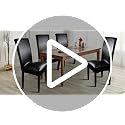 Stretch Waterproof Leather Chair Covers Set of 4 - Black