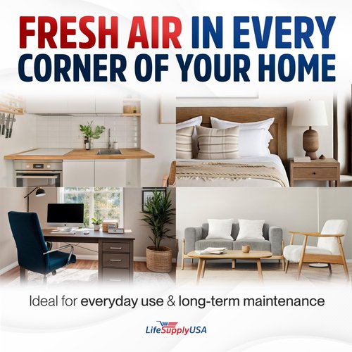AP450 True HEPA Filter Replacement Compatible with Envion AllergyPro AP450 Allergy Pro AP 450 Air Purifiers by LifeSupplyUSA (2-Pack)