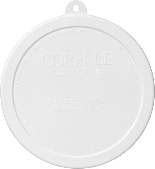 Corelle 18oz White Cereal Bowl Set - Durable & Stylish | 4-Pack with Lids