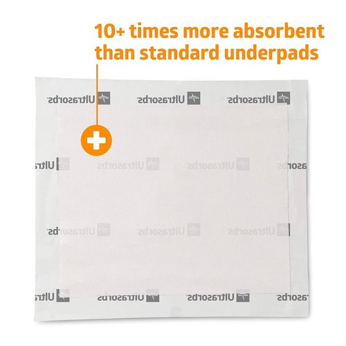 Medline Ultrasorbs Drypads - Super Absorbent Disposable Bed Pads | 30" x 36", 25 Count for Adults & Elderly