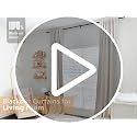 Linen Textured Total Blackout Curtains 84 Inches Long Cream 2 Panels