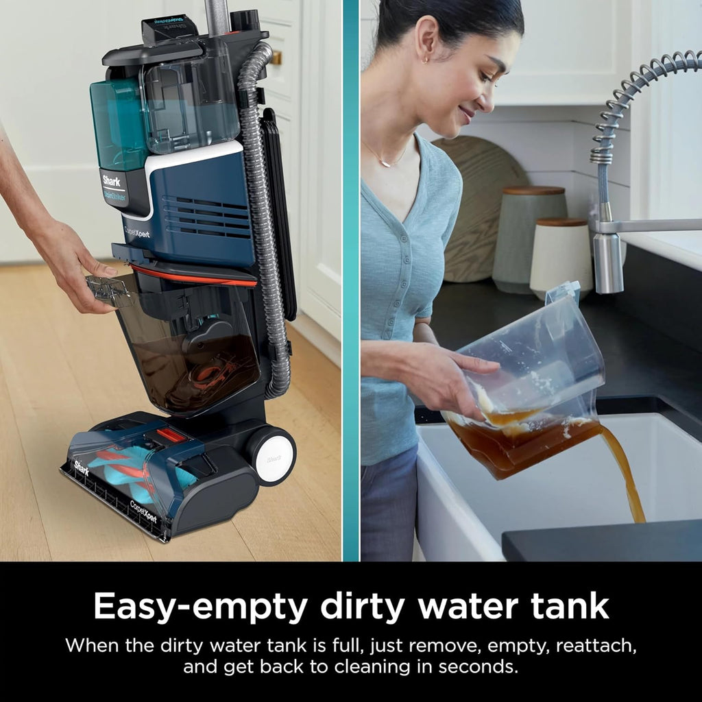 Shark CarpetXpert Upright Carpet & Upholstery Cleaner - Stain Striker Technology | Navy
