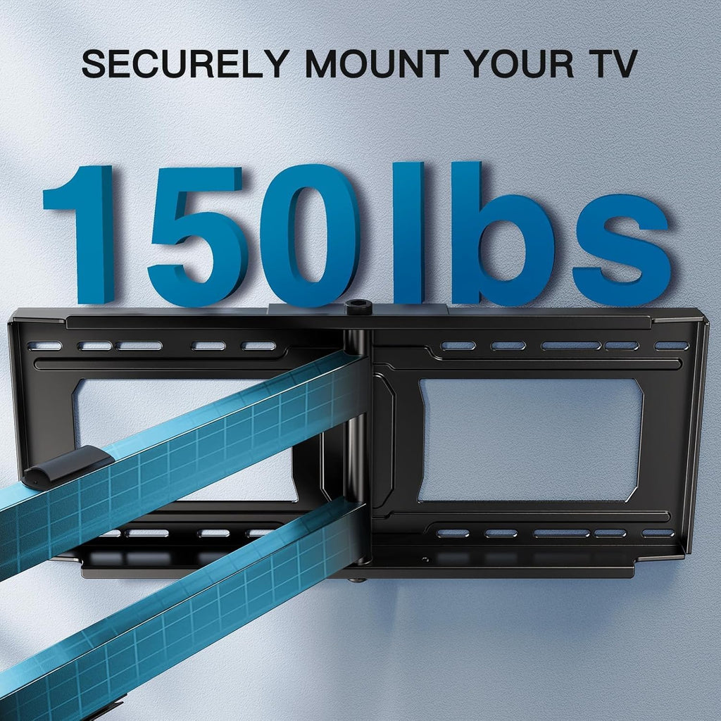 PERLESMITH Long Arm TV Wall Mount - Full Motion, 42.72" Extension, Fits 42-90" TVs, Max VESA 800x400mm, 150 lbs Capacity