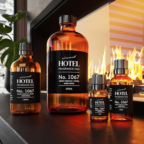 AirScent Hotel Diffuser Oil No. 1067 - Smoky Tobacco & Warm Spices - Premium 10 mL Fragrance Oil for Diffusers