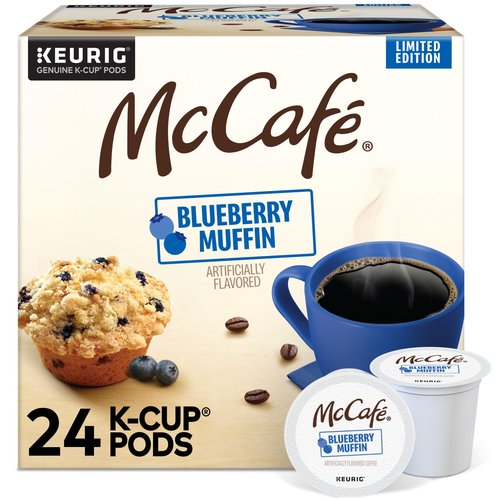 McCafe Blueberry Muffin Coffee, Keurig Single Serve K-Cup Pods, 24 Count