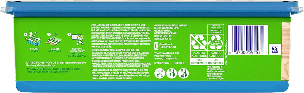 Swiffer Heavy Duty Mop Refills - Multi-Surface Wet Cloths for Effective Floor Cleaning | 20 Count