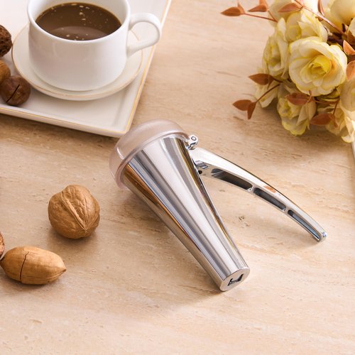 Affdeup Nutcracker: Effortlessly Cracks Large to Medium Nuts, Heavy Duty Nut Cracker tool with Splash-Proof Clear Lid, Long Ergonomic Leverage & Spring Return walnut pecan cracker