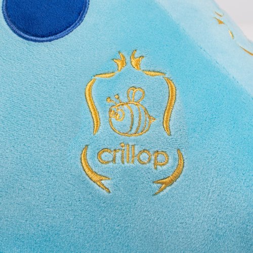 Crillop 4LB Cute Weighted Stuffed Animals Plush - 24 inch Soft Weighted Dinosaur Plush Toy Pillow for Adults and Children (Blue Dinosaur)