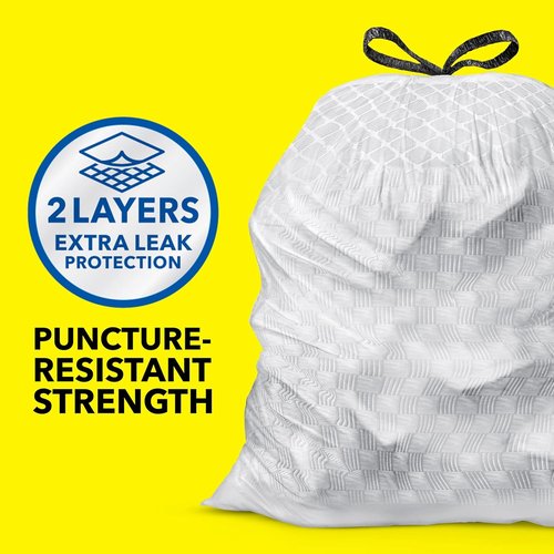 Glad ForceFlex Trash Bags - 13 Gallon Capacity, Fresh Clean Scent, 110 Count | Pack of 3