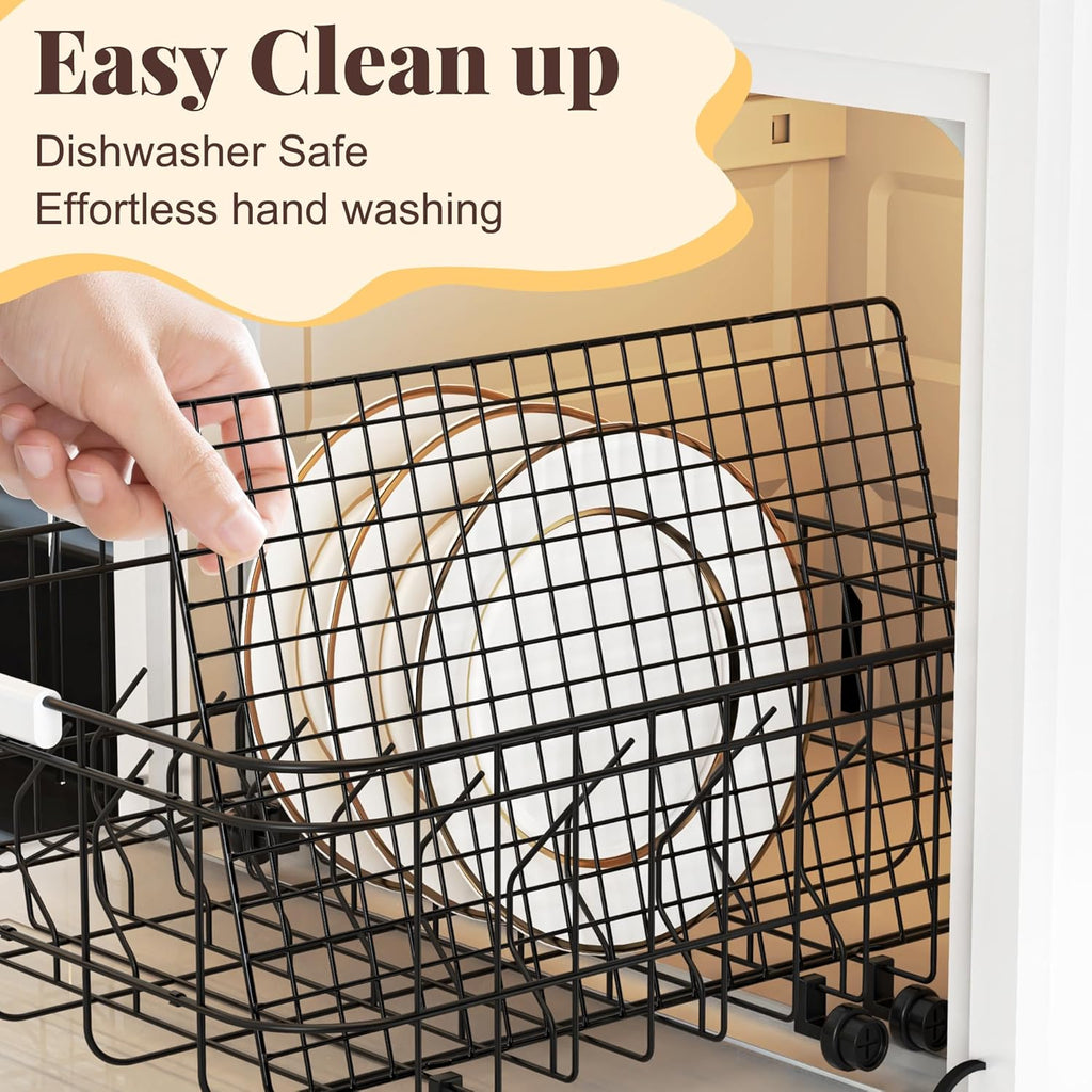 Skiennix Cooling Racks - 2-Piece 10" x 15" Wire Baking Rack Set | Dishwasher Safe for Oven Cooking & Grilling