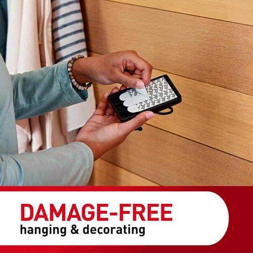 Command X-Large Matte Black Triple Hook - Damage-Free Adhesive Wall Hook for Easy Decoration