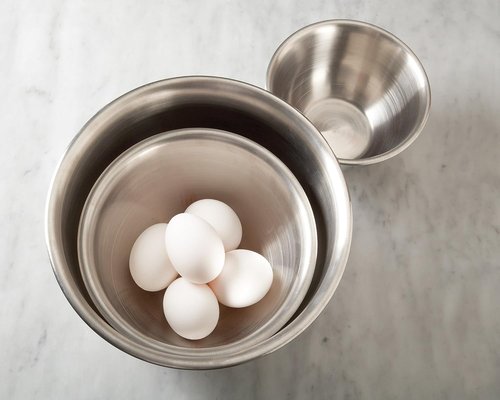 Fox Run Large Stainless Steel Mixing Bowl - 6.25 Quart | Durable Metallic Design, 11.75 x 5.5 Inches