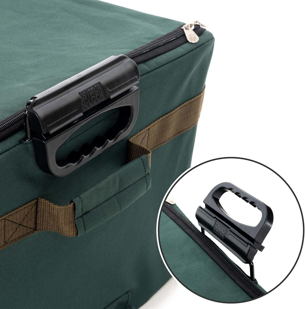 TreeKeeper Deluxe Ornament Storage Box - Holds 72 Ornaments Up to 4 Inches | Acid-Free Fabric Lining & 3 Removable Trays