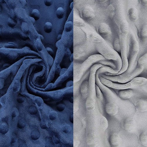 BlueSnail Soft and Strechy Minky Bassinet Fitted Sheet, Cradle Sheets for Bassinet Pad/Mattress 2pk (Bassinet, Navy+Gray)