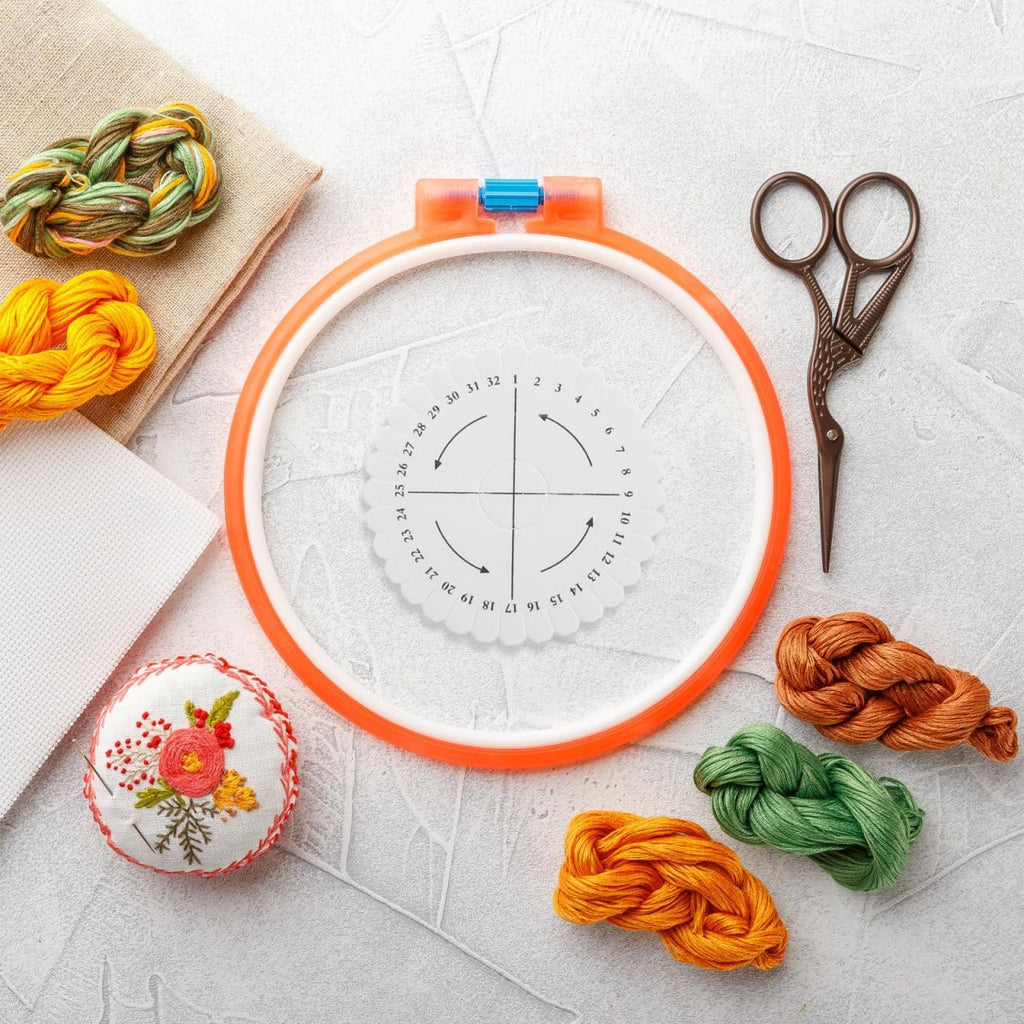 Uonlytech Weaving Disk - 32 Slot Round Bracelet Braiding Plate for DIY Jewelry Making Kit