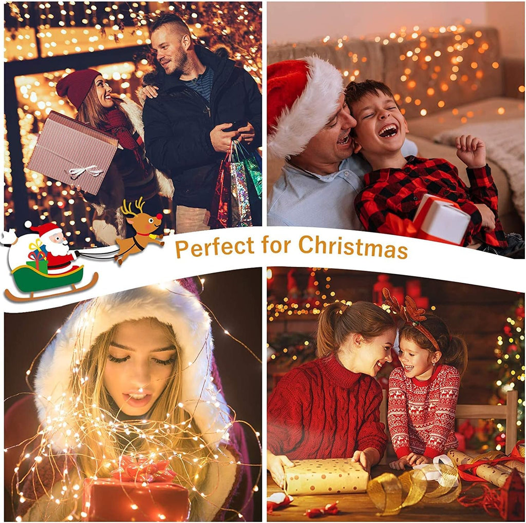 MUMUXI Fairy Lights - 20 Pack 7.2ft Battery Operated Mini LED Twinkle Lights | Waterproof Copper Wire, Warm White