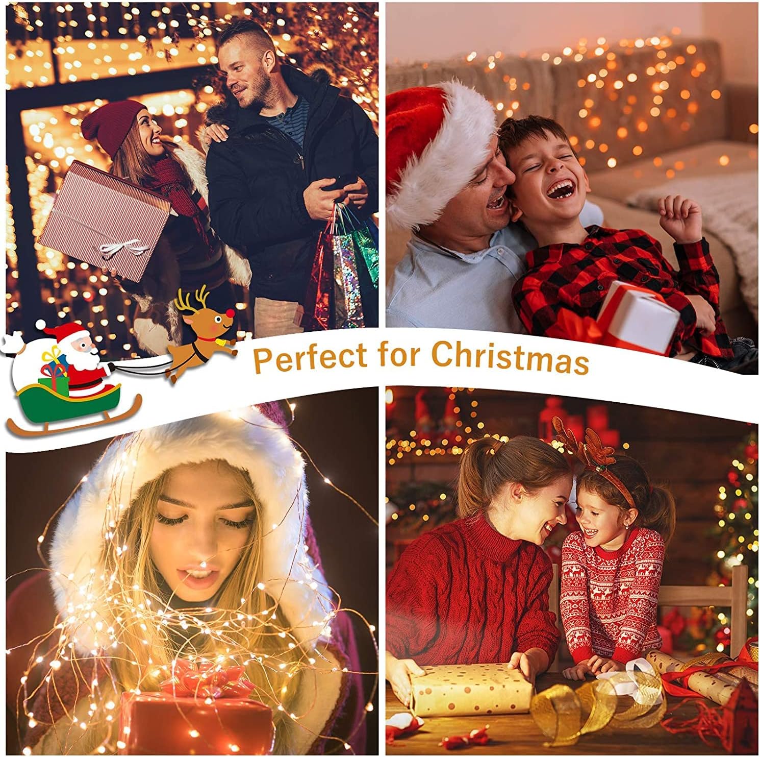 MUMUXI Fairy Lights - 20 Pack 7.2ft Battery Operated Mini LED Twinkle Lights | Waterproof Copper Wire, Warm White