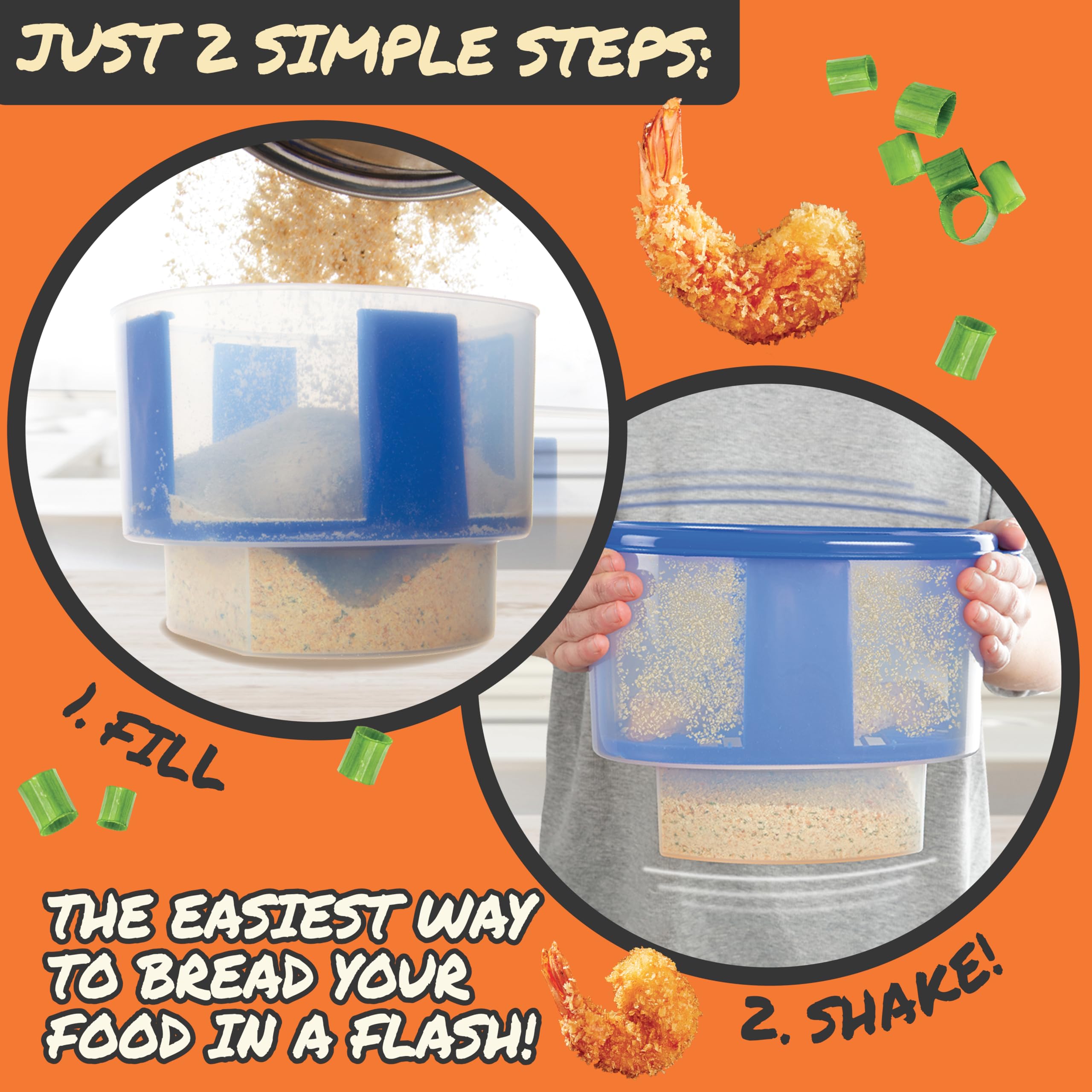 COOK'S CHOICE Onion Blossom Maker w The Original Better Breader Bowl- All-in-one Set w Blooming Onion Slicer & Mess Free Batter Breading Station- Combo Kit Great for Weekly Meal Prep- Made in the USA