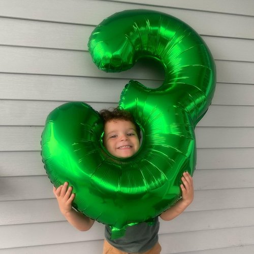 15 Balloon - Dark Green 40-Inch Foil Birthday Number Balloons for Men, Women, Boys & Girls