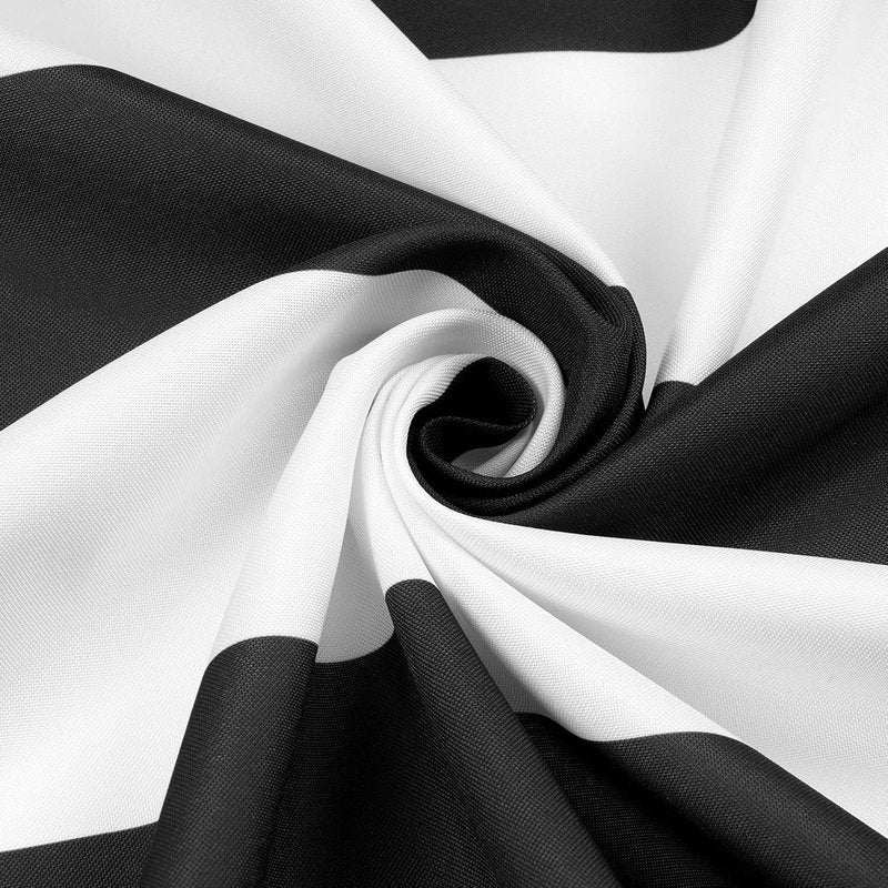 ASPMIZ Black and White Striped Tablecloth for Rectangle Tables, Geometric Stripe Waterproof Table Cloth for Kitchen Dining Room, Polyester Tablecloth Rectangle 60” x 104”
