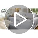 Pet-Friendly Couch Cover for Dogs, Lightweight Loveseat Slipcover - Light Grey, 78"x102"