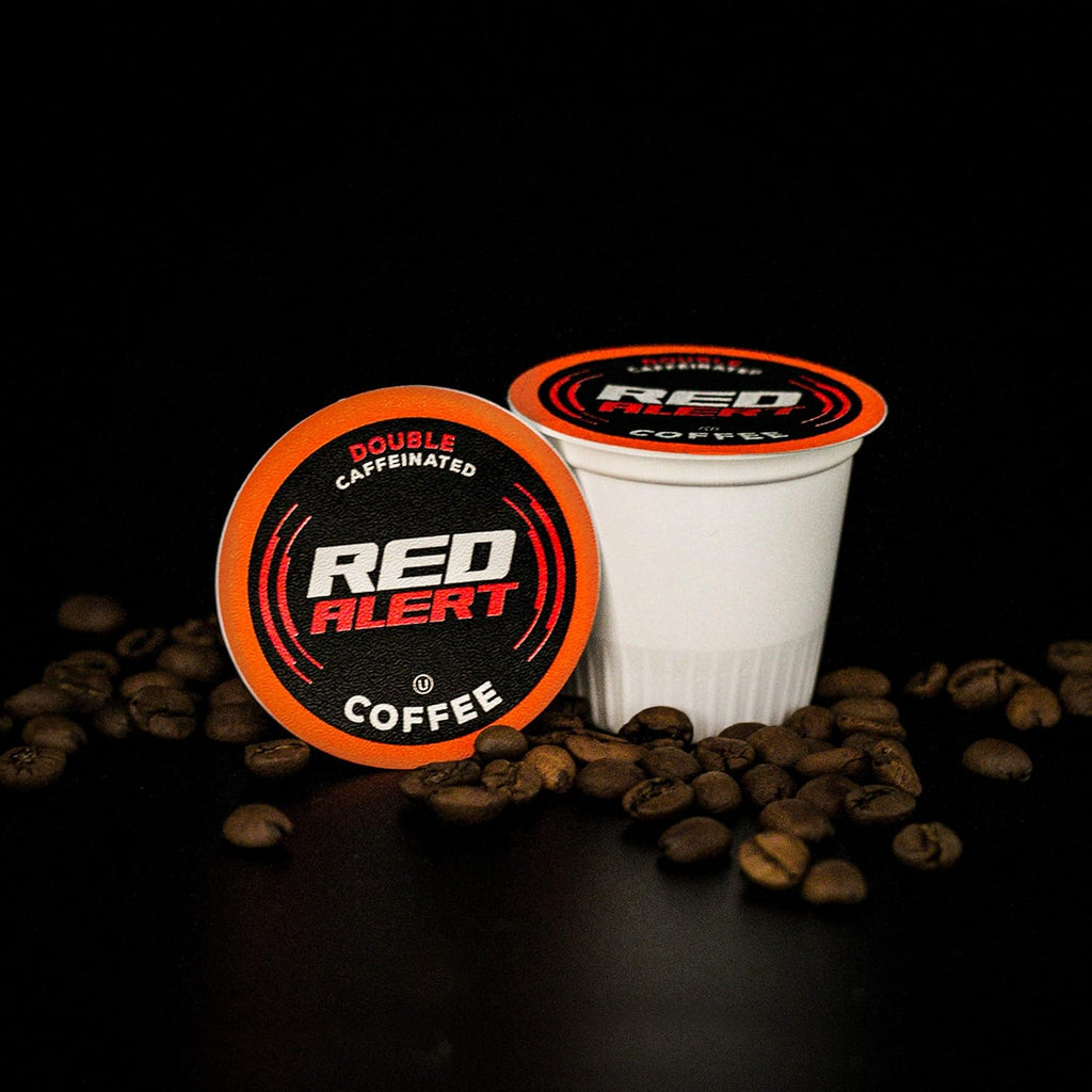 Red Alert Coffee Extra Strong Coffee Pods - Recyclable & Compatible With 2.0 Keurig Brewers | 40 Count
