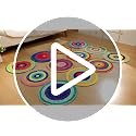 12-Piece Watercolor Fruit Carpet Circle Seats for Classroom Floor Mats