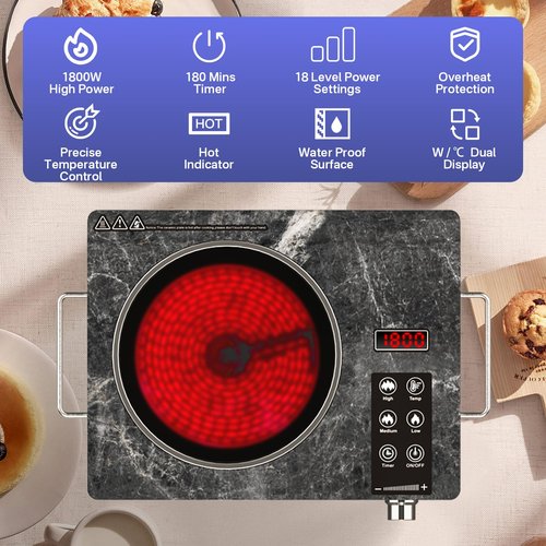 Argyolas Cooktop electric burners for cooking stove cocina electrical 1 hornillas parrilla eléctrica para cocinar fogon infrarrojo hornillas de cocina eléctrica single burner hot plate