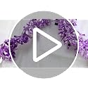 Anderson's Metallic Lavender Tinsel Twist Garland 25ft - Iridescent Party Decor