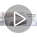Easy-Going Reversible Quilt Set Full/Queen with 2 Shams - Bedspread
