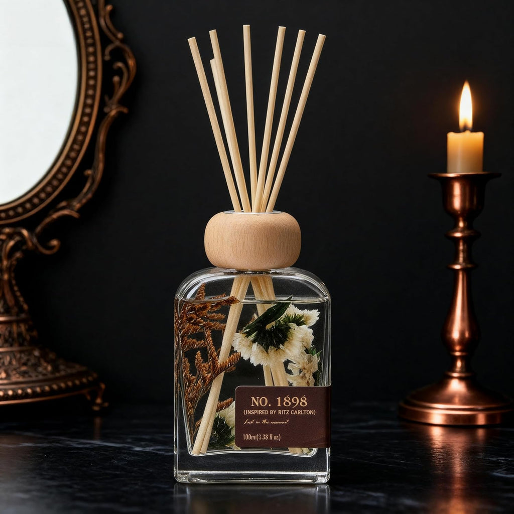Ritz Carlton Luxury Reed Diffuser - 100ml | No.1898 Hotel Collection | Long-Lasting Home & Office Scent