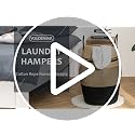Large 105L Cotton Rope Laundry Basket - Woven Blanket & Toy Storage Hamper