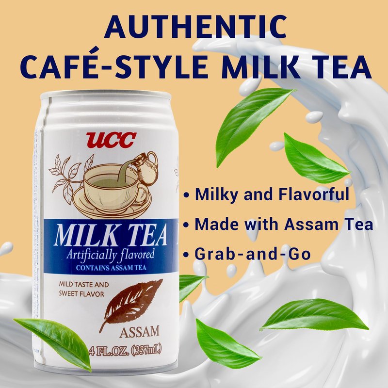 UCC Milk Tea 11.4 Fl Oz (Pack of 24)