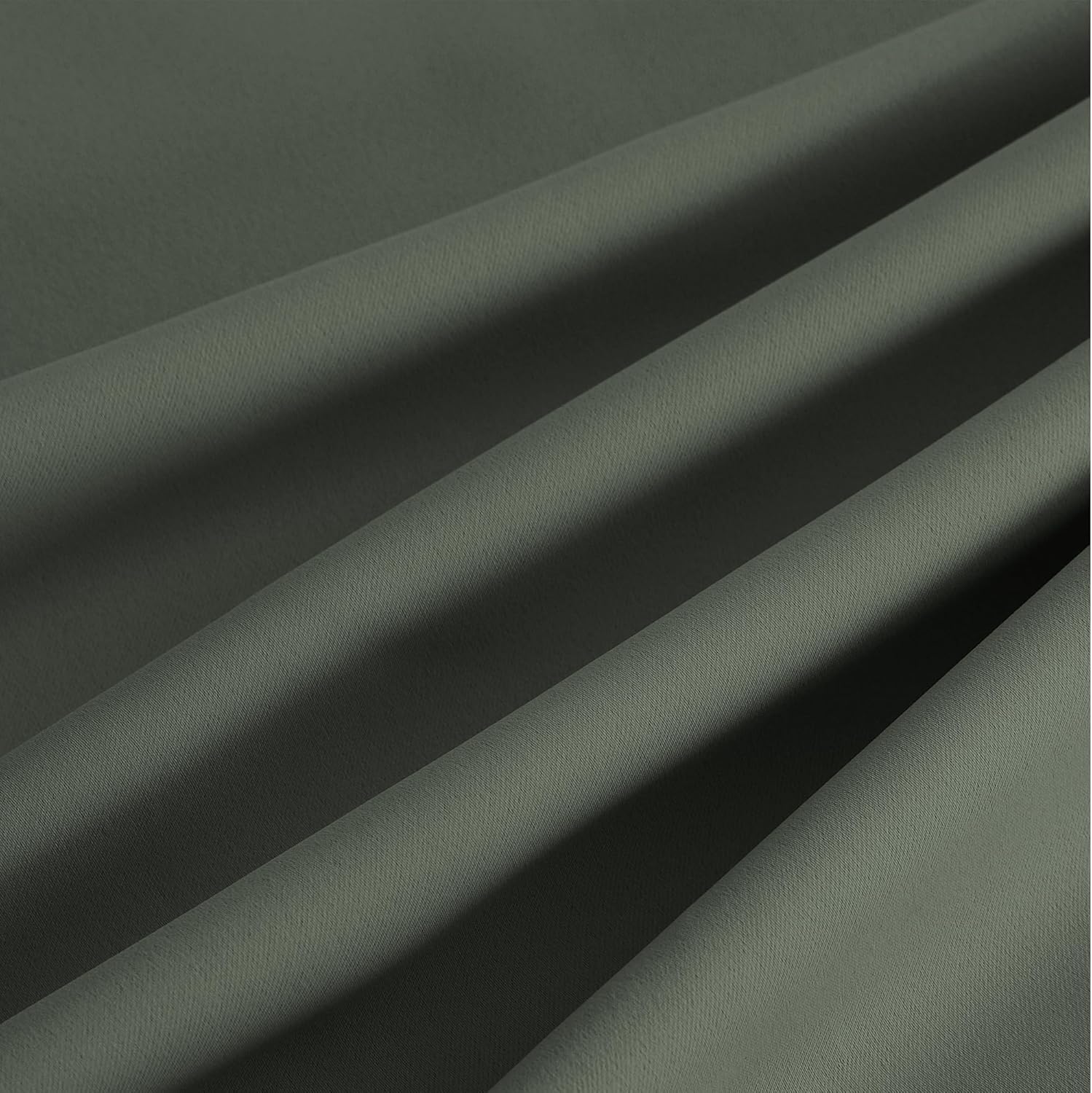NICETOWN Room Darkening Curtains - Dark Mallard Color | 2 Panels, 52" x 84" Size
