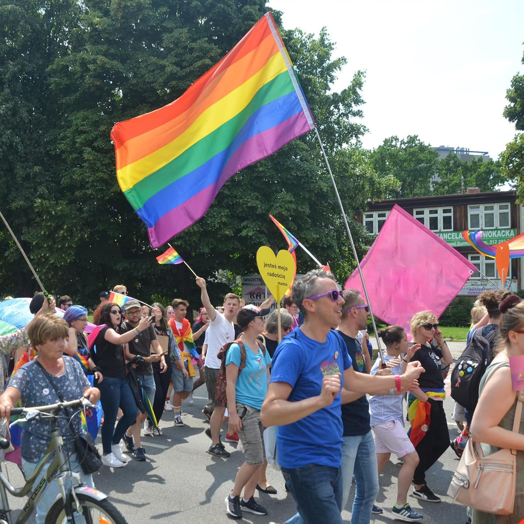 Rainbow Flags | Gay Pride LGBT Flag - Durable 3x5 Foot Polyester Banner for Parades & Decor