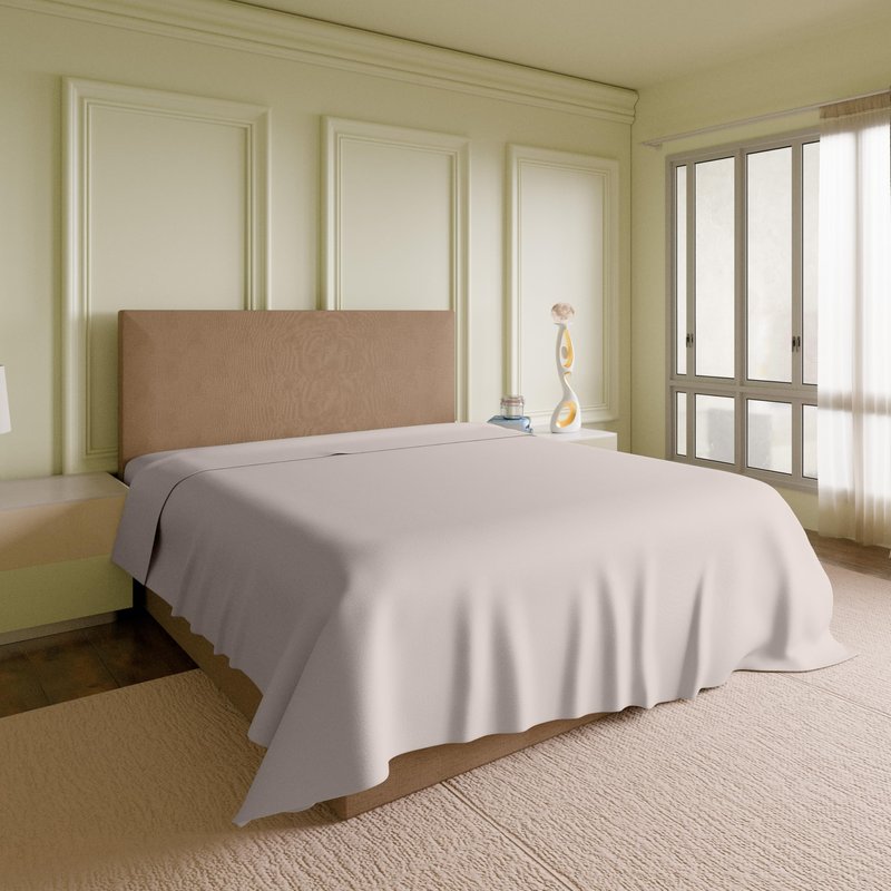 SUPREME ELEGANCE 100% Cotton Full Size Flat Sheet Only, Soft Pink, Percale Weave, Cooling & Crisp Full Size Bed Sheets, Breathable Sábana Plana, Top Sheet Only (86" W x 96" L)