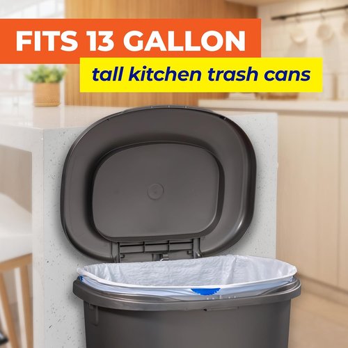 Hefty Essentials 13 Gallon Drawstring Kitchen Trash Bags - 45 Count, Tall & Unscented, Easy to Tie & Lift