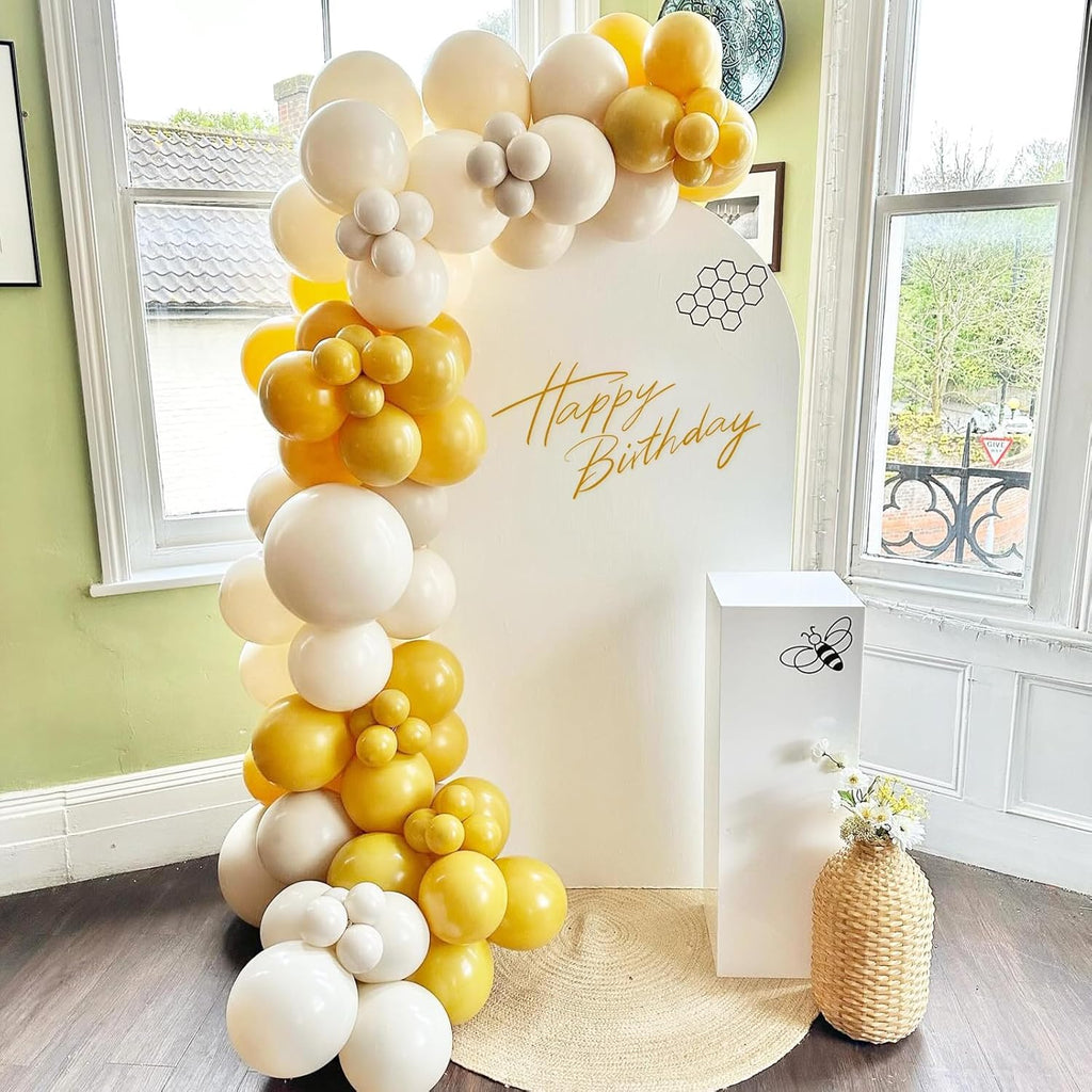Mustard Yellow Balloons - 12-Inch Latex Party Balloons | 50-Pack for Thanksgiving & Baby Showers