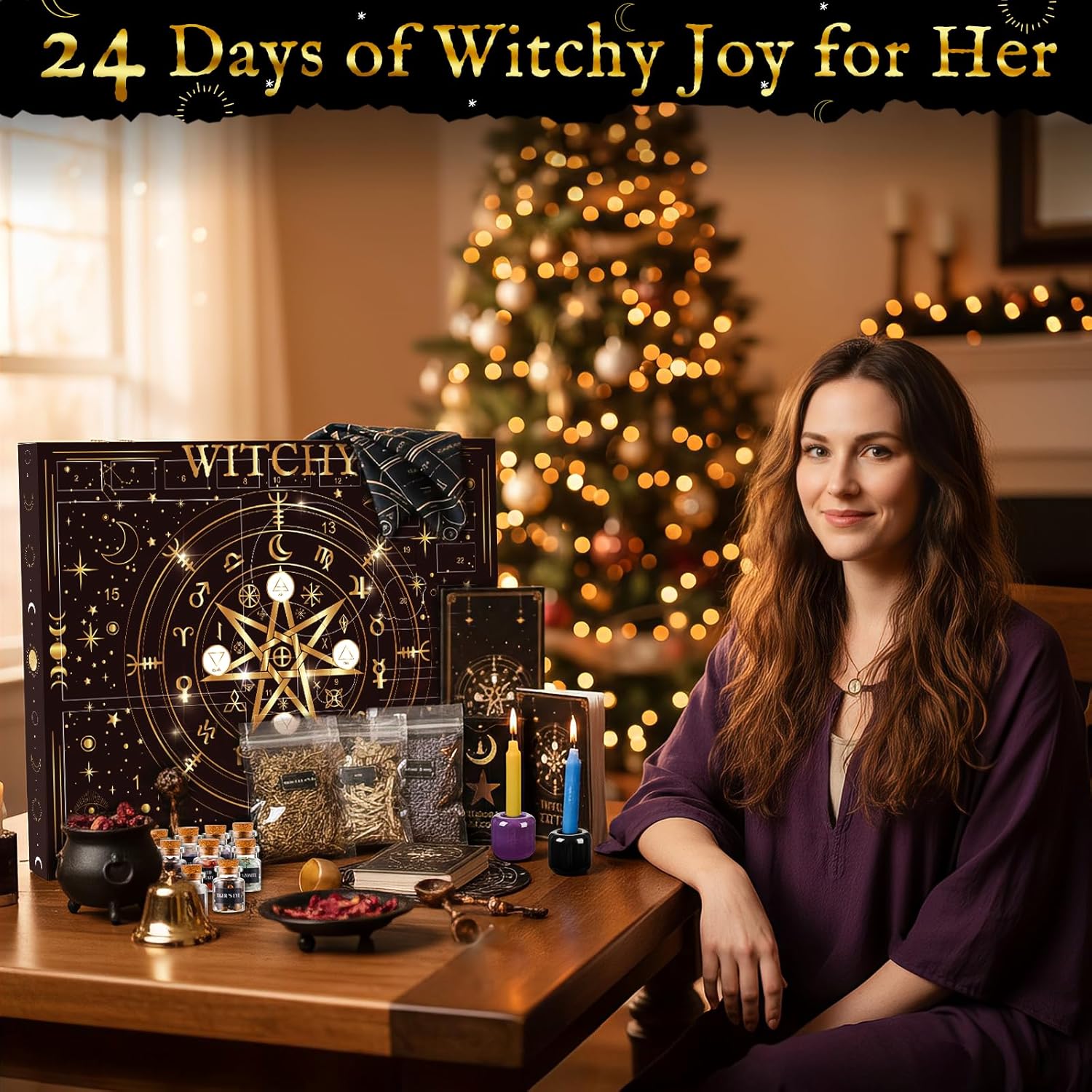 Regine Switzerland Magical Witchcraft Advent Calendar - Healing Crystals, Herbs & Candles | Unique Gifts for Women & Teens