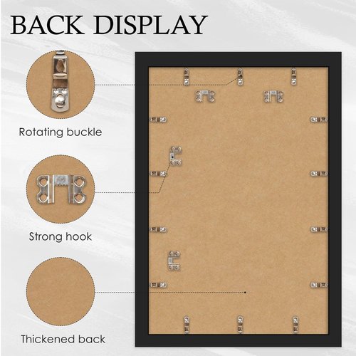 YiTanli 24x36 Poster Frame 2 Pack, Black Poster Frames 24 x 36 inches for Pictures and Art Prints, 36x24 Picture Frame Horizontal or Vertical Wall Mounting