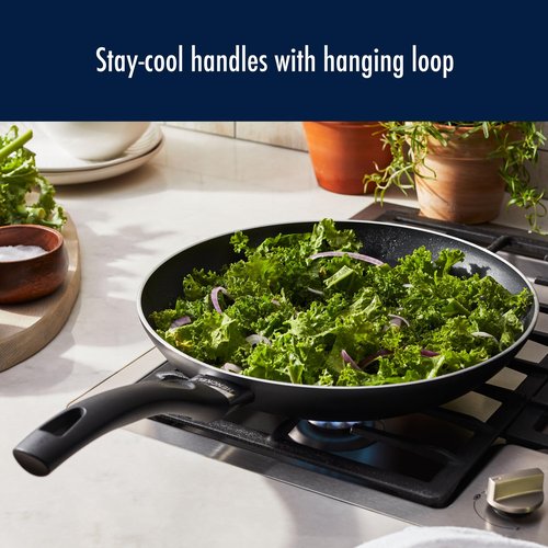 Henckels Everlift 2-Piece Nonstick Frying Pan Set, 10-inch and 12-inch frying pan, Made in Italy,durable 3-layer coating,lightweight aluminum from recycled materials,Oven safe to 400°F,Dishwasher safe