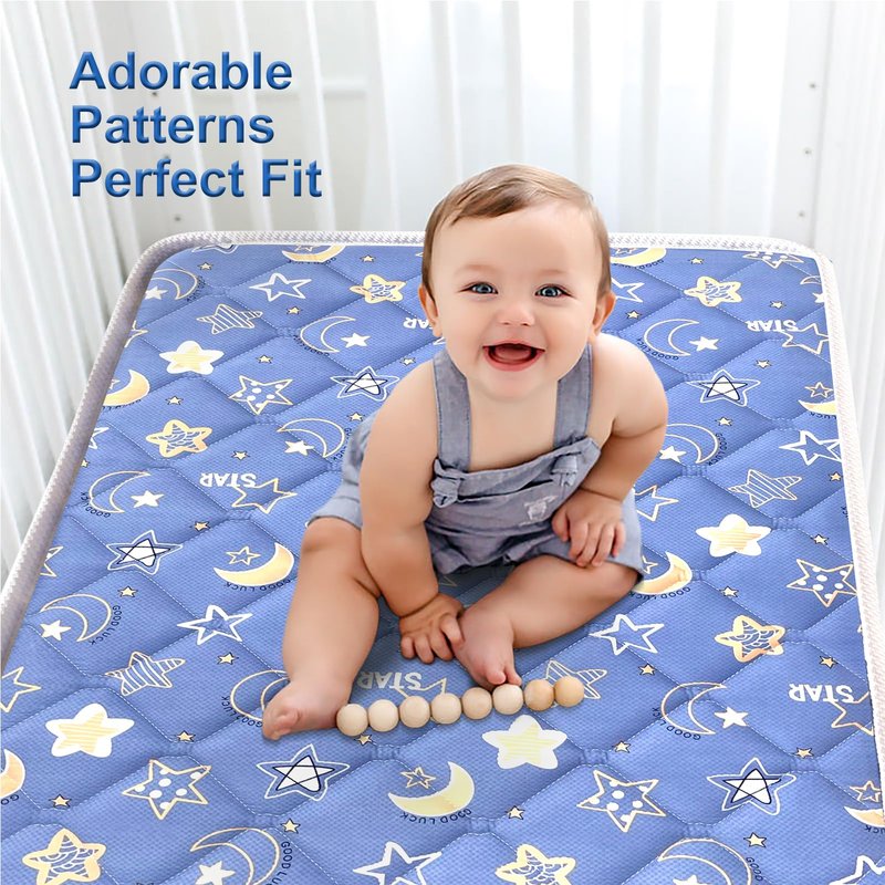 Lillibearas Premium Crib Mattress and Toddler Mattress 52" x 27.6" x 5",Firm,Breathable Hypoallergenic for Standard Cribs and Toddler Bed