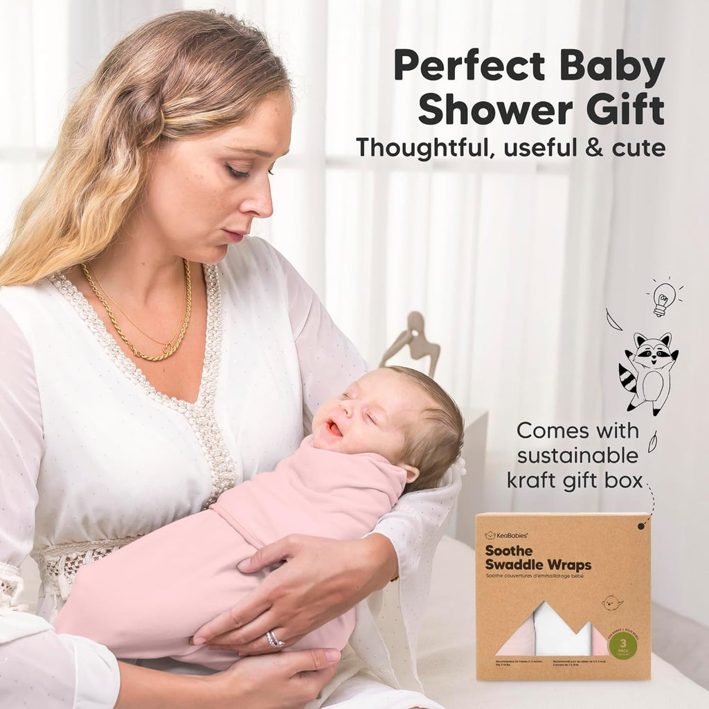 Organic Baby Swaddle Sleep Sacks by [Brand Name] - Soft & Snug for Newborns 0-3 Months | 3-Pack in Candy
