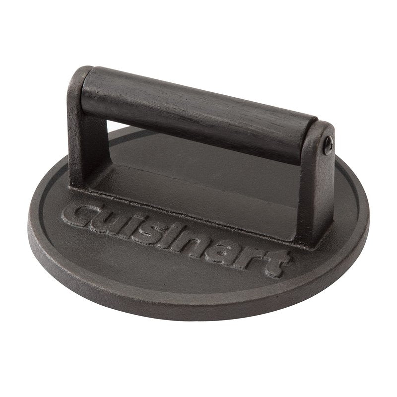 Cuisinart Cast Iron Griddle Press and Smashed Burger Press Bundle